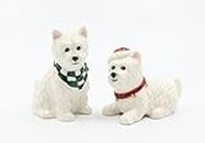 Cosmos Gifts 56576 Christmas Westies Salt and Pepper Shakers
