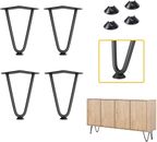 HomeFlo 4pack Hairpin Furniture Coffee Table Legs Desk Bench Bed Chair 10-71cm