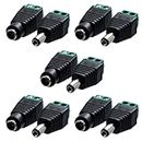 (5 Pairs) Universal 5.5mm x 2.1mm DC Power Plug Connector - Female/Male Barrel Jack Pairs