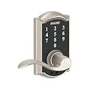 Schlage Touch Camelot Lock with Accent Lever (Satin Nickel) FE695 CAM 619 Acc
