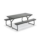 6 Feet Outdoor Picnic Table Bench Set for 6-8 People - 72" x 59" x 30" (L x W x H)