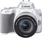 Canon EOS 250D - Cámara Digital (24,1 MP, 6000 x 4000 Pixeles, CMOS, 4K Ultra HD, Pantalla táctil) Blanco - Kit con Cuerpo y EF-S 18-55IS STM