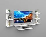 Odestar Dax Engineered Wood TV Entertainment Unit White (Ideal for Upto 32")
