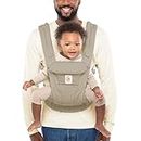 Ergobaby Omni Dream All Carry Positions SoftTouch Cotton Baby Carrier Newborn to Toddler with Enhanced Lumbar Support (7-45 lb), Soft Olive