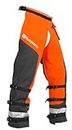 Husqvarna Technical Apron Wrap Chainsaw Chaps 40- to 42-Inch, Chainsaw Safety Equipment with 5 Layers, Adjustable Belt and Gear Pocket, Orange