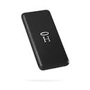 HALO RapidPack Portable Power Bank Pocket Cell Phone Charger, USB-C, USB-A for iPhone, Samsung Galaxy and More, Black/10K mAh