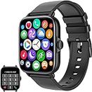 BAARA Smart Watch 1.69” Touch,(Answer/Dial/Call), Fitness Tracker, Activity trackers, Step Counter, Blood oxygen monitor smartwatch and various other Modes compatible with Android and IOS. (Black)