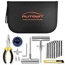 AUTOWN Flat Tire Repair Kit with Plugs 31 Pcs for Car, Motorcycle, ATV, Jeep, Truck, Tractor Flat Tire Puncture Repair