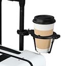 Luggage Cup Holder Perfect for Starbucks Coffee Cups, Fits All 4-Wheeled Suitcases and Made of ABS Material for Easy Cleaning, Great Travel Essentials for Flying and Travel Accessory Gifts - Black