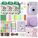 Fujifilm Instax Mini 11 Instant Camera with Case, 60 Fuji Films, Decoration Stickers, Frames, Photo Album and More Accessory kit (Lilac Purple)…
