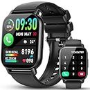WeurGhy Smartwatch Uomo Donna, Effettua e Risposta Chiamate, 1.85" Orologio Smartwatch con SpO2 Cardiofrequenzimetro Contapassi, 112 Modalità Sportive, Impermeabile IP68 Smart Watch per Android iOS