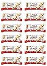 Kinder Bueno White Chocolate With Crunchy Hazelnut Pieces Perfect Balance Of Sweetness Creamy And Smooth Delicious Each 39gm (Pack Of 12)
