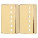 2 Pack Electric Guitar Humbucker Pickup Cover 50mm and 52mm Guitar Pickup Frame Pickup Cover Compatible with Les Paul Electric Guitar(Gold)