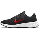 NIKE Men's Nike Revolution 6 Nn Sneaker, Black Univ Red Anthracite, 10 UK