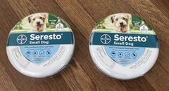 2PCS Seresto³ Flea³ and Tick³  Collar for Small Dogs 8-Month  Vet-Recommended