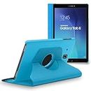 ebestStar - Funda Compatible con Samsung Galaxy Tab E 9.6 T560, T561 Carcasa Cuero PU, Giratoria 360 Grados, Función de Soporte, Azul [Aparato: 241.9 x 149.5 x 8.5mm, 9.6'']