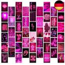 50 x rosa neonästhetische Wand-Collagen-Kit, Wandkunst-Collagen-Kit, 