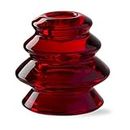 tag Glass Tree Taper Holder Red Candlestick Holder Christmas Xmas Holiday Home Decor red