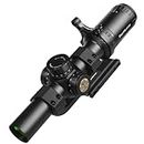 WestHunter Optics HD 1.2-6x24 IR FFP Compact Riflescope, 30mm Tube First Focal Plane Tactical Shooting Scope with Illuminated 1/2 MOA Reticle | Picatinny Shooting Kit A