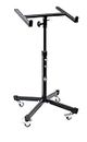 Studio Mixer Stand DJ Cart by GRIFFIN | Rolling Standing Rack On Casters with Adjustable Height | Portable Turntable Holder | Mobile Mount For Digital Drum Machine, Mixing Audio Gear & Music Equipment