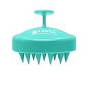 HEETA Scalp Massager, Silicone Scalp Brush Ergonomic Scalp Scrubber Easy to Use Shampoo Brush for Hair Growth, Green