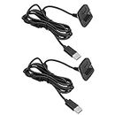 Charger for Xbox 360 Controller, 2 Pack USB Charging Cable Compatible with Microsoft Xbox 360 Slim Wireless Game Controllers, 6 Feet