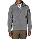 Amazon Essentials Men's Full-Zip Fleece Jacket (Available in Big & Tall), Charcoal Heather, X-Large