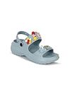 AADI Women's Sky Blue Comfortable & Light Weight Anti Skid EVA Clogs/Mules/Sandals with Back Strap