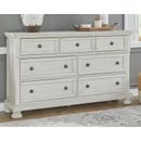 Signature Design by Ashley Robbinsdale 7 Drawer 65.5" W Double Dresser Wood in Brown/White | 40 H x 65.5 W x 18 D in | Wayfair B742-31