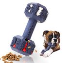 PetBuds Indestructible Dog Toy Dog Chew Toy Treat Dispenser Interactive Dumbbell