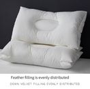 Almohadas de cama de doble cubierta con soporte para cuello fundido almohada suave para durmientes laterales y traseros