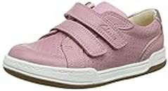 Clarks Girl's Fawn Solo T Sneaker, Light Pink Leather, 8.5 UK Child