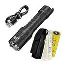 Nitecore P23i 3000 Lumen Rechargeable Tactical Flashlight with Dual Batteries and Lumentac Battery Case