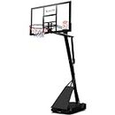 Everfit Basketball Hoop Stand System Height Adjustable Steel Rim Backboard, Indoor Outdoor Adults Youth Ball Goal Game, 3.05m Portable with Wheels Base Pro Stadium Court Red
