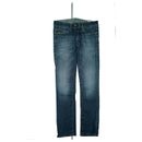 G-Star Midge Straight Wmm Femmes Jeans Stretch Pantalon W27 L32 Usé Bleu Pad Top