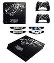 Khushi D�cor Winter Coming Theme 3m Skin Sticker Cover for Ps4 Slim Console and Controllers|82