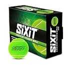 Sixit Lite Cricket Tennis Ball - Pack of 6 , Green , Material : Rubber , Standard Size