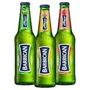Barbican Non-Alcoholic Beer | Alcoholic Free Beverage | Assorted Flavors 330ml Glass Bottle | Caffeine-free | Pack of 3 (330ml x 3) | Malt, Apple, Strawberry