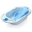 FWQPRA Bathroom Baby Supplies Plastic Baby Tub and Bath Sling (87cm x 50cm x 21cm) ABS Plastic Material-Baby Shower Anti Skid- Durable Quality Color Blue