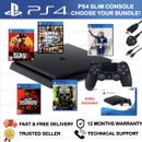 SONY PLAYSTATION 4 SLIM PS4 - CHOOSE YOUR BUNDLE - 500GB BLACK CONSOLE + GAMES 