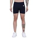 Fashion Crown Mens Shorts Compression Wear Athletic Fit Multi Sports Cycling, Cricket, Football, Badminton, Gym, Fitness & Other Outdoor Sports Inner Wear (L, Blue)