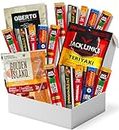 Fathers day Gift Basket - Gifts for Men - Bulk Snacks for Adults - Birthday Gifts for Men over 30 - Pepperettes Pepperoni Sticks and Beef Jerky Snack Box - Mens Gift Ideas - Gift Set for Men - Beef Jerky Bulk And Slim Jim Meat Sticks - Carnivore Snacks - Meat Gift Basket for men, Corporate, Sympathy - Includes Brands Like Jack Links Sausage, Hot Rods, Oberto And More