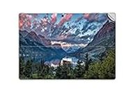 GADGETS WRAP Printed Vinyl Top Only Skin Sticker Decal for Microsoft Surface Pro 2017 - Wild Goose Island Glacier National Park Montana
