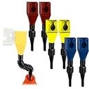 6 PCS Flexible Draining Tool Snap Funnel,Universal Small Oil Funnel,Refueling Funnel Plastic Clasp,Automotive Fuel Funnel,Draining Oil Snap Plastic Funnel for Automotive Oil and Household Uses