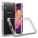 Totill Case for Samsung Galaxy A10, Crystal Clear [Anti-Yellowing] Anti-Shock Anti-Slip Anti-Scratch Silicone Phone Case, Smartphone Cover for A10 Funda Coque 6.2 inch Transparent