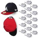 Modern JP Adhesive Hat Hooks for Wall (16-Pack) - Hat Rack for Baseball Caps, Minimalist Hat Display, Strong Hold Hat Hangers for Wall - U.S. Patent Pending, White