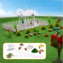 1 JUEGO Modelo de Escena de Parque a Escala Ho/oo Paisaje Jardín en Miniatura Jardín al Aire Libre