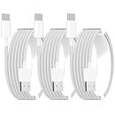 [Apple MFi Certified] iPhone 15 Car Carplay Cable Fast Charging Cable, 3Pack 6ft 60W USB A to USB C Nylon Braid Cord Screen Data Sync for iPhone 15 Pro/15 Pro Max/15 Plus,iPad Pro, Air, Mini, iPad10