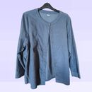 Poetry: Ladies Lightweight, Fine Corduroy Wale Shirt in Steel Blue Size UK 22