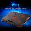 Laptop Cooling Pad 2 USB 5 Fan Gaming Led Light Notebook Cooler For 12-17inch